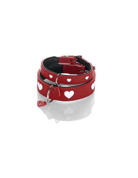 Collier pour Chien Hunter Love S/M 35-40 cm Rojo/Blanco